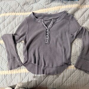 Katie J NYC kids Gray-Lavender long Sleeve Top